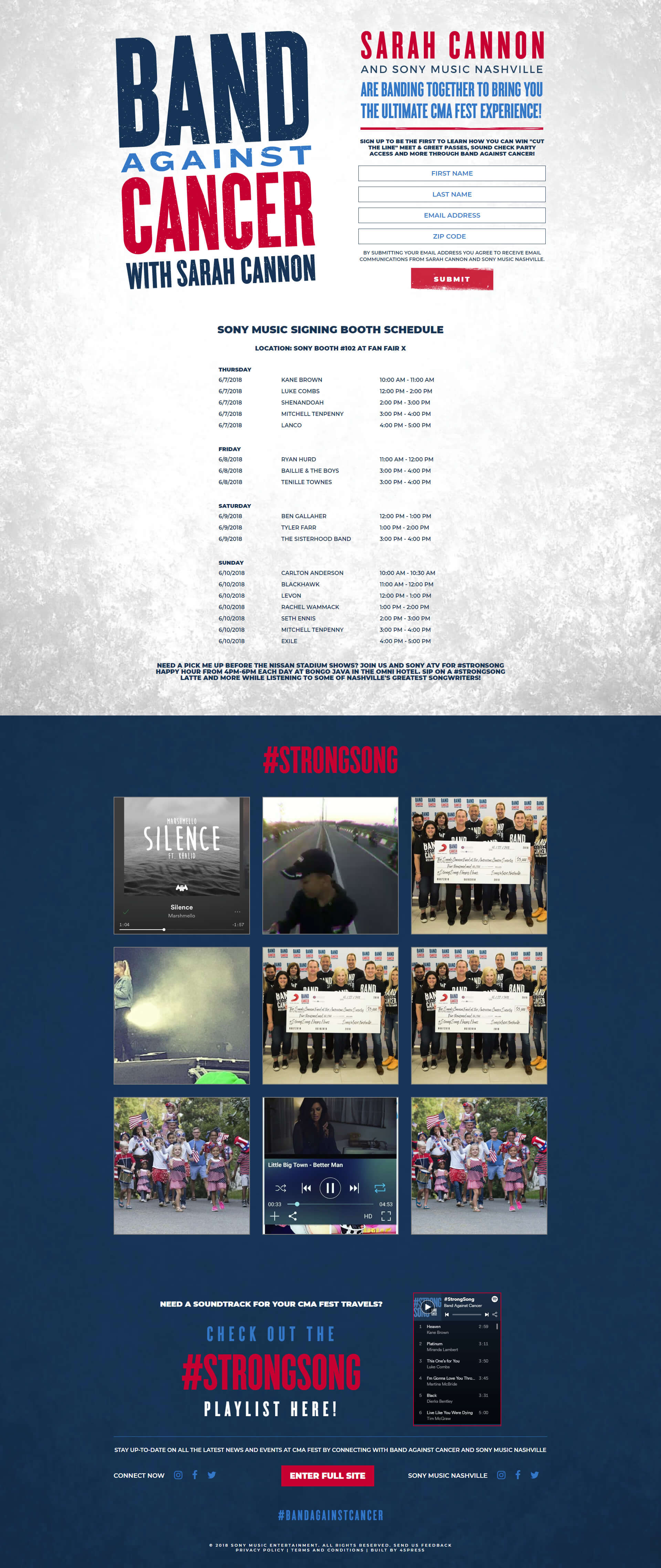 Band Against Cancer - Desktop