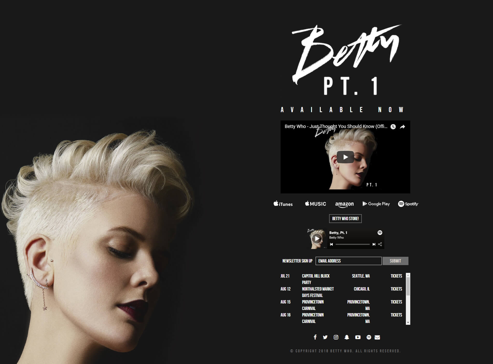 Betty Who - Desktop