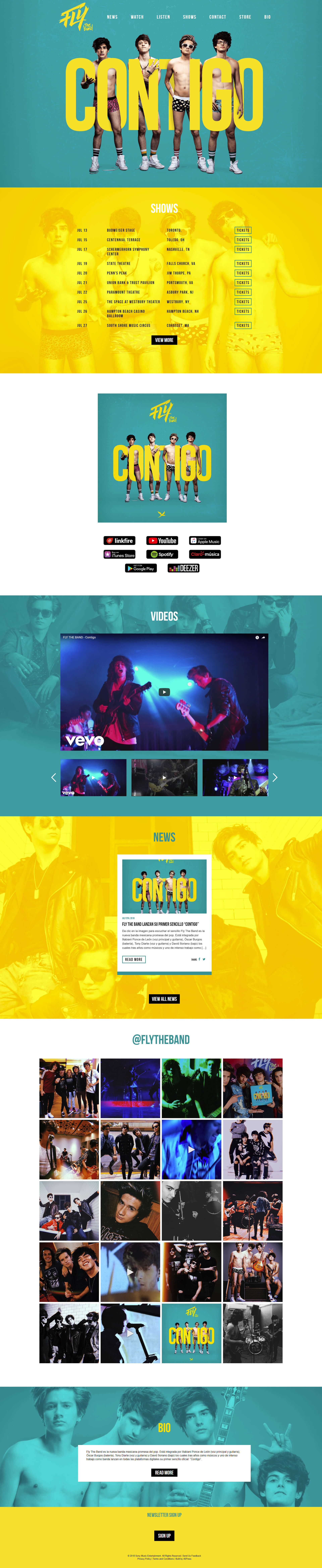 Fly The Band - Desktop