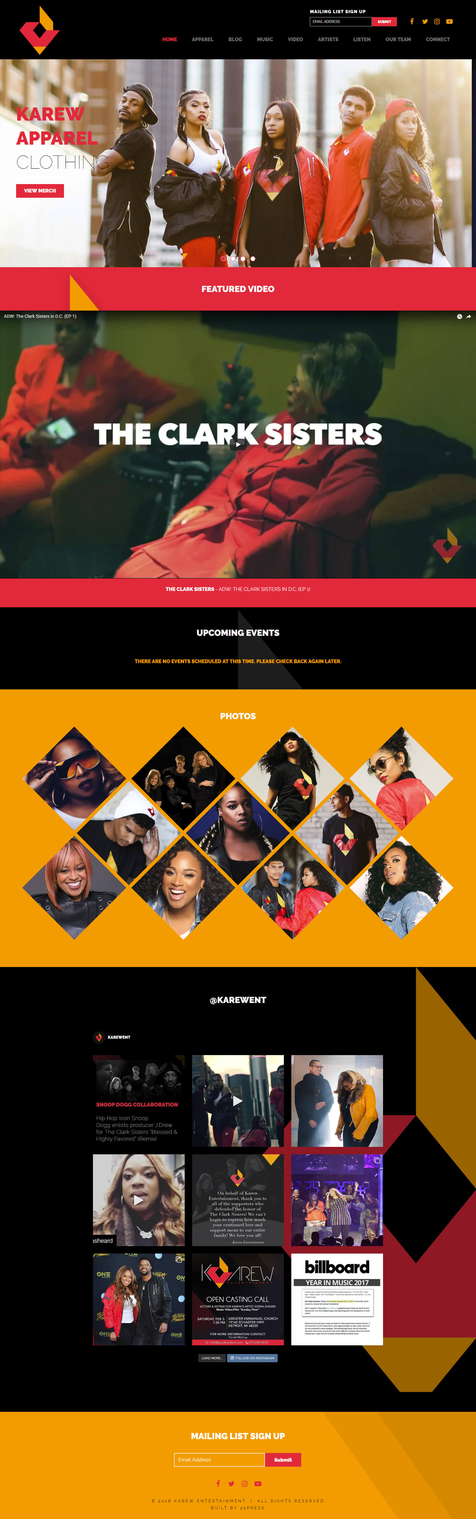 Karew Entertainment - Desktop