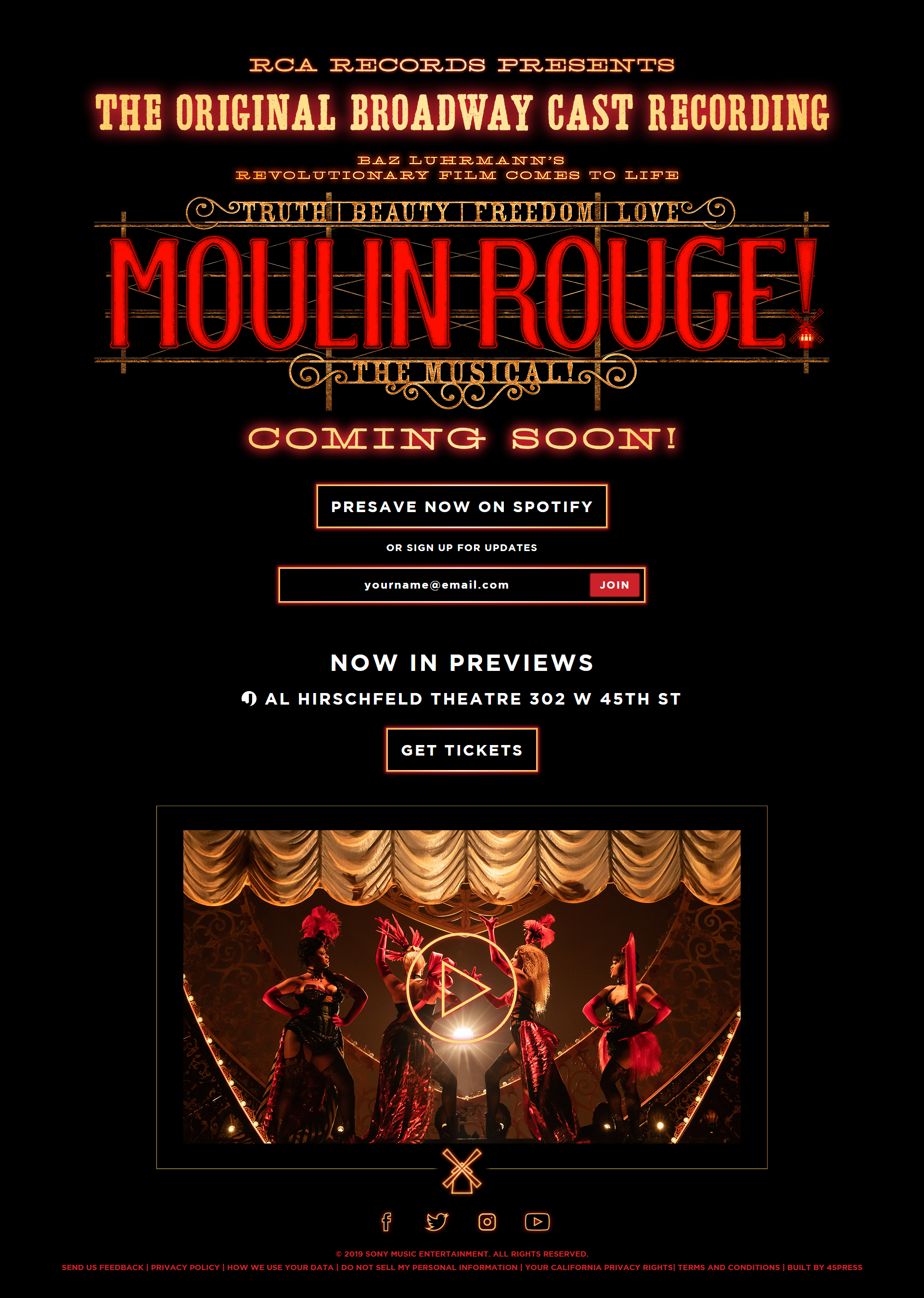 Moulin Rouge! The Musical - Desktop