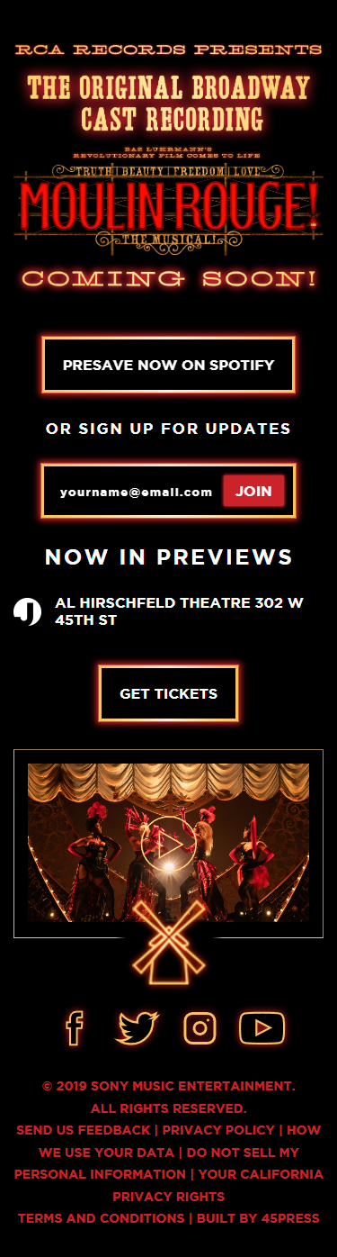 Moulin Rouge! The Musical - Mobile