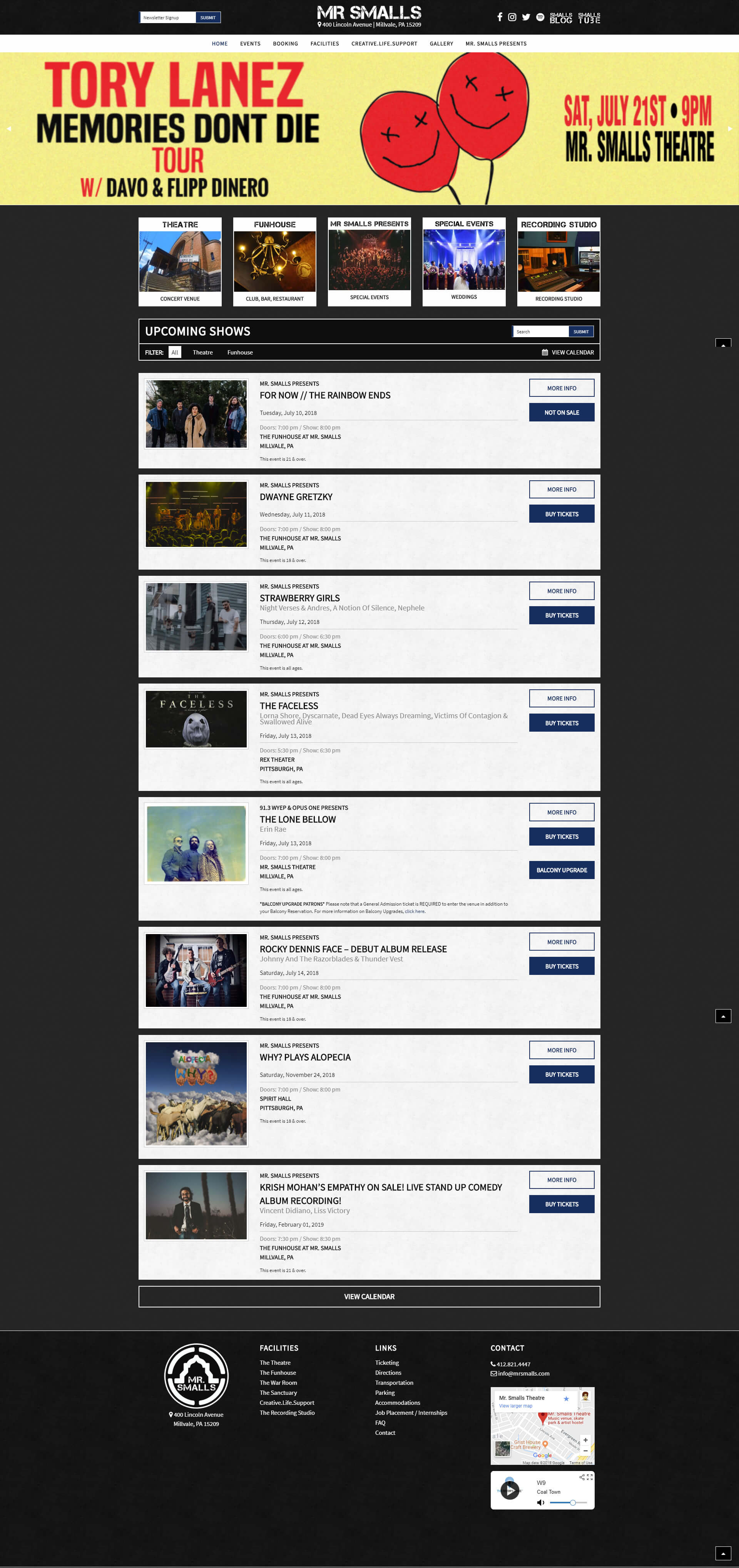 Mr. Smalls Theatre - Desktop