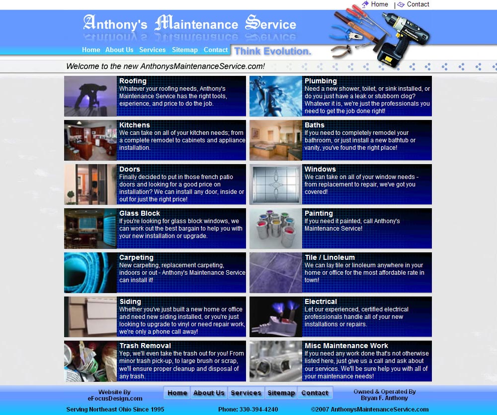 Anthony's Maintenance Service - Desktop