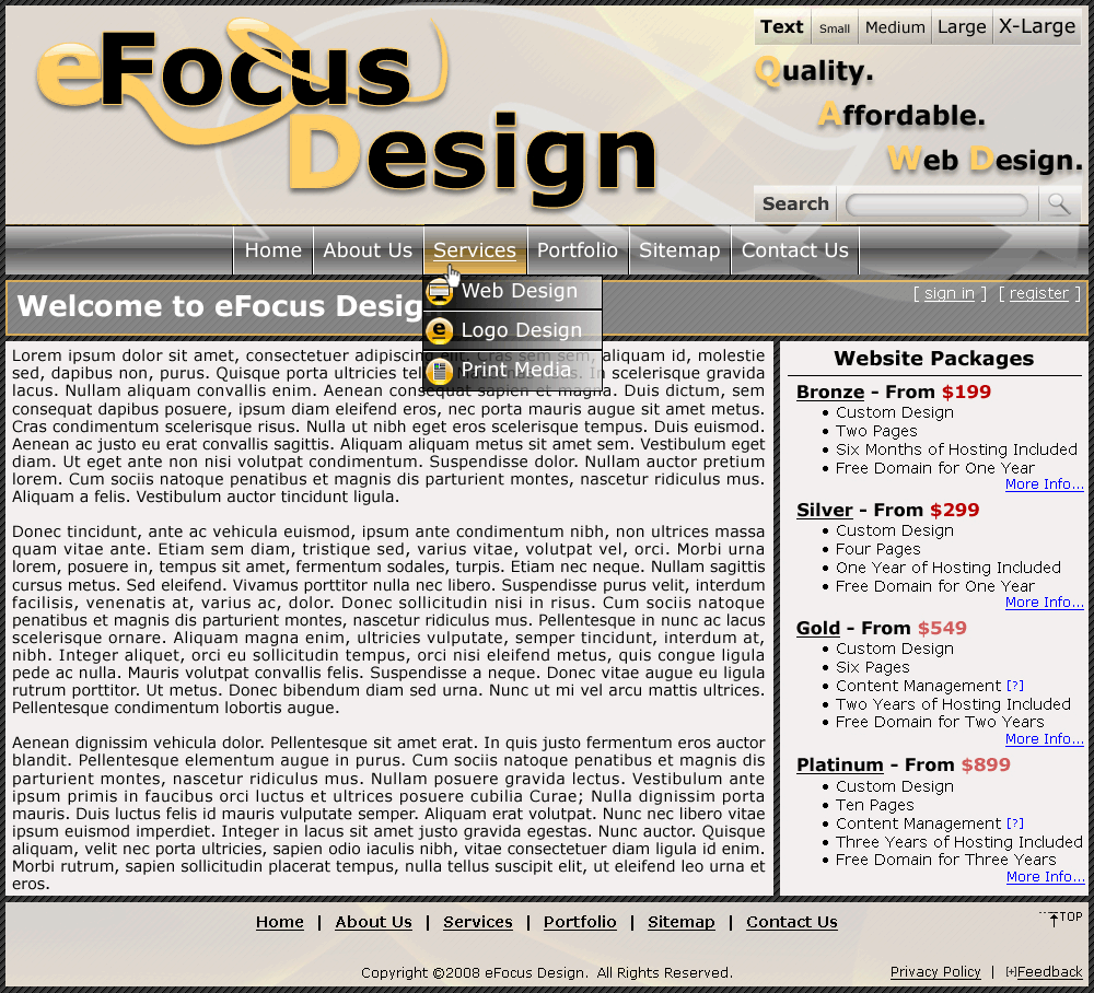 eFocus Design - Desktop
