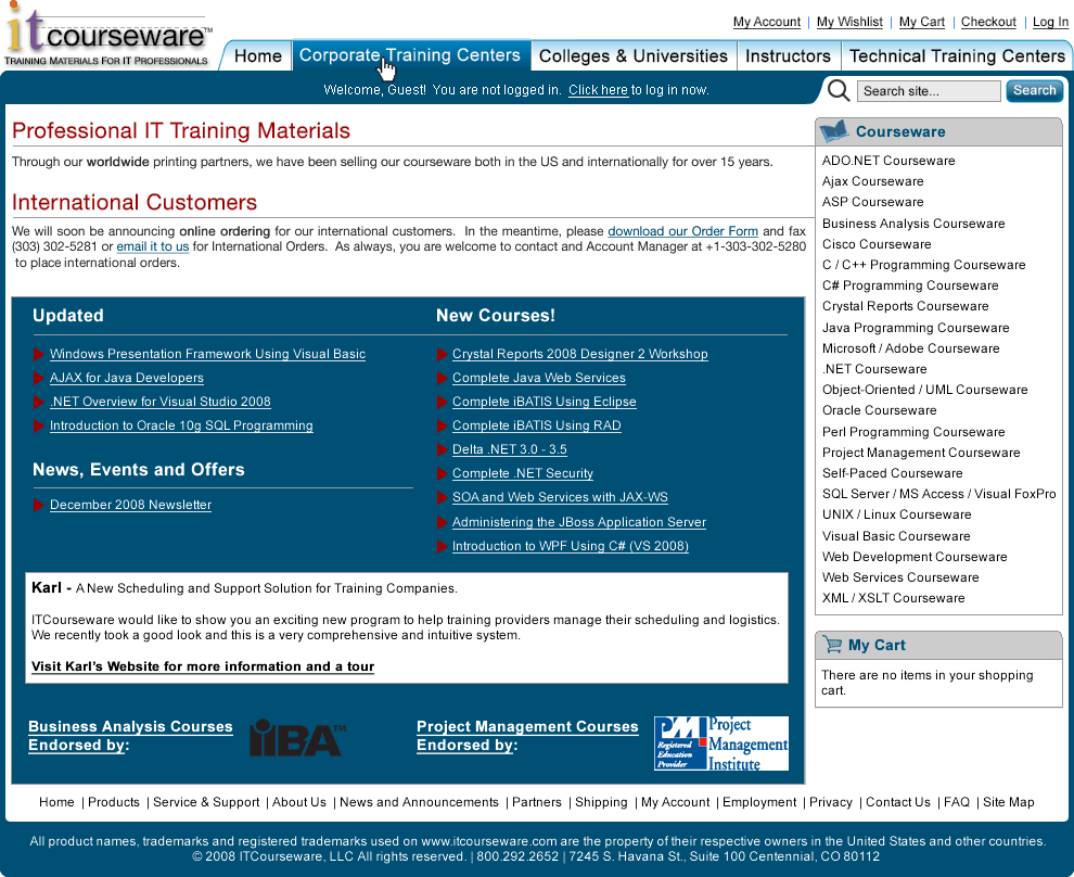 ITCourseware - Desktop