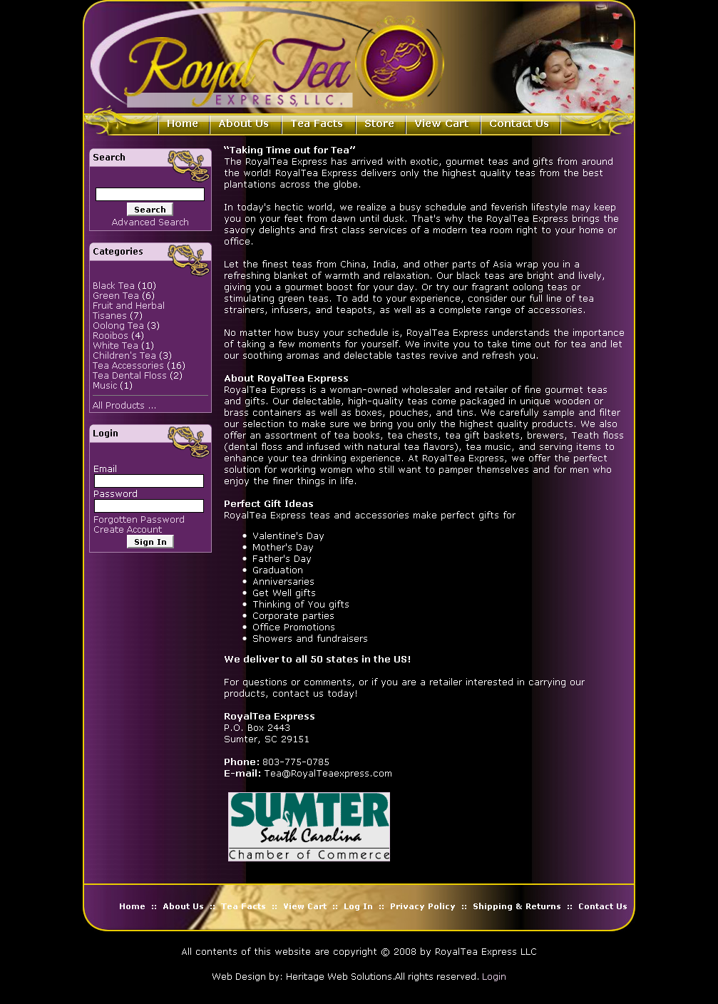 RoyalTea Express - Desktop