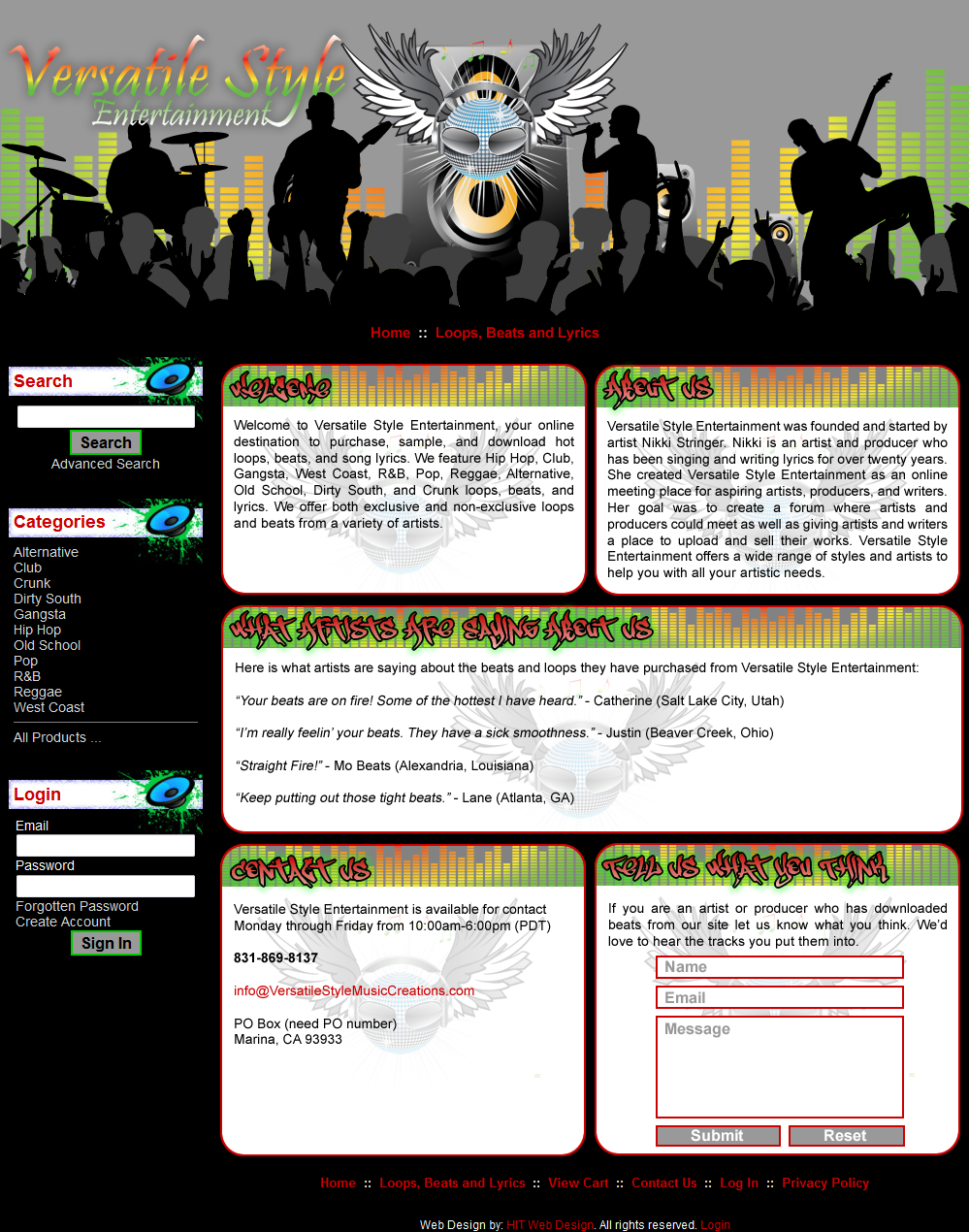 Versatile Style Music Creations - Desktop