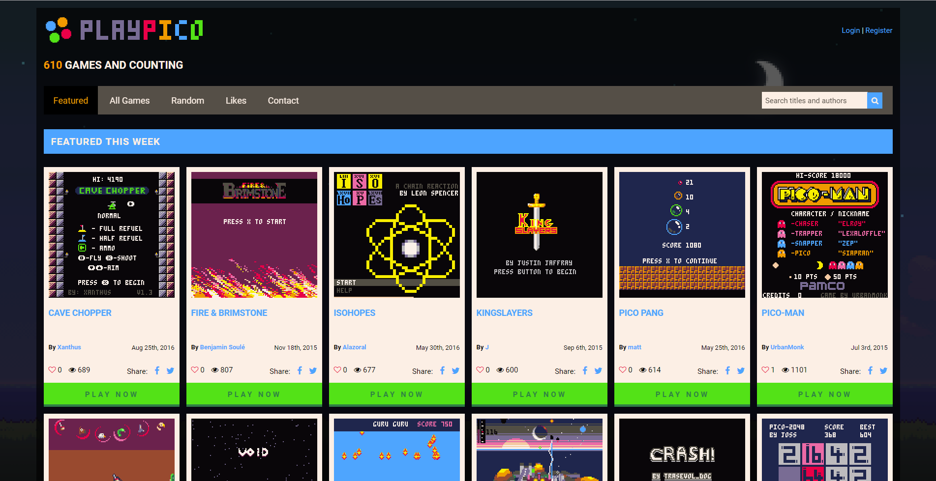 PlayPico.com - Desktop
