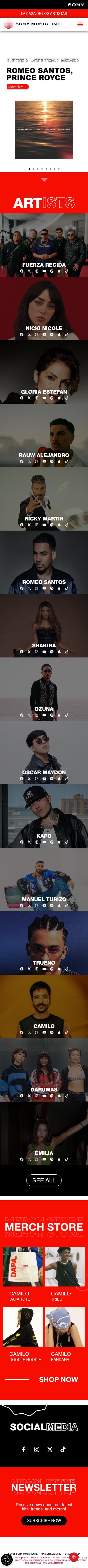 Sony Music Latin - Mobile