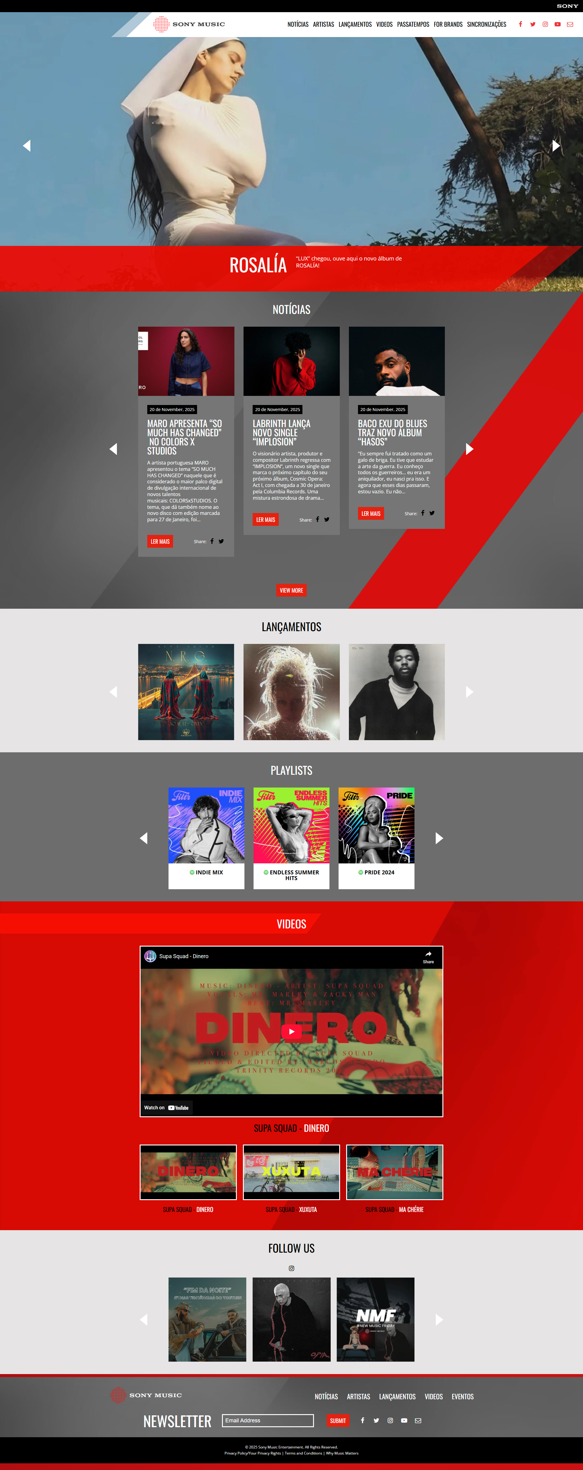 Sony Music Portugal - Desktop