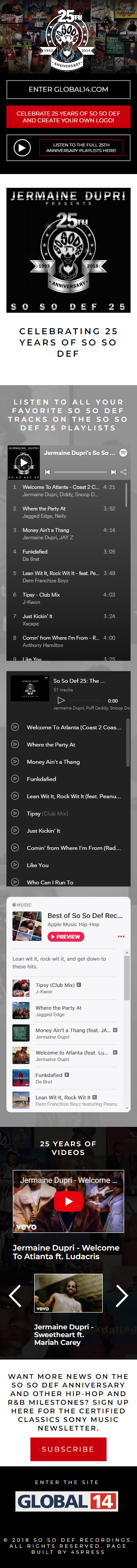 So So Def / Global 14 - Mobile